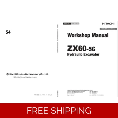 HITACHI ZX60-5G EXCAVATOR WORKSHOP MANUAL AND DIAGRAMS HITACHI ZX60-5G EXCAVATOR WORKSHOP MANUAL AND DIAGRAMS